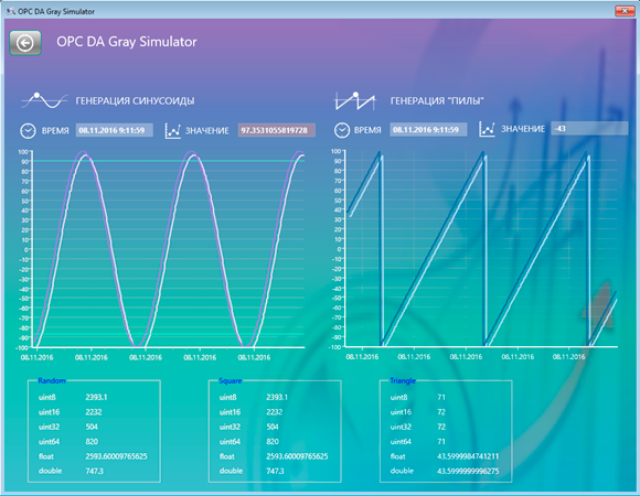 Работа с OPC серверами